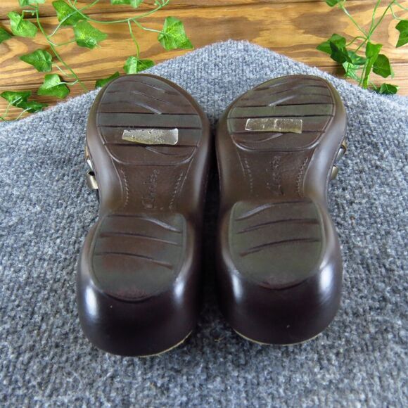 Clarks Women's Bendables Strappy Bronze Leather‎ Sz 6 Medium Gently Used 2025 - Picture 5 of 6